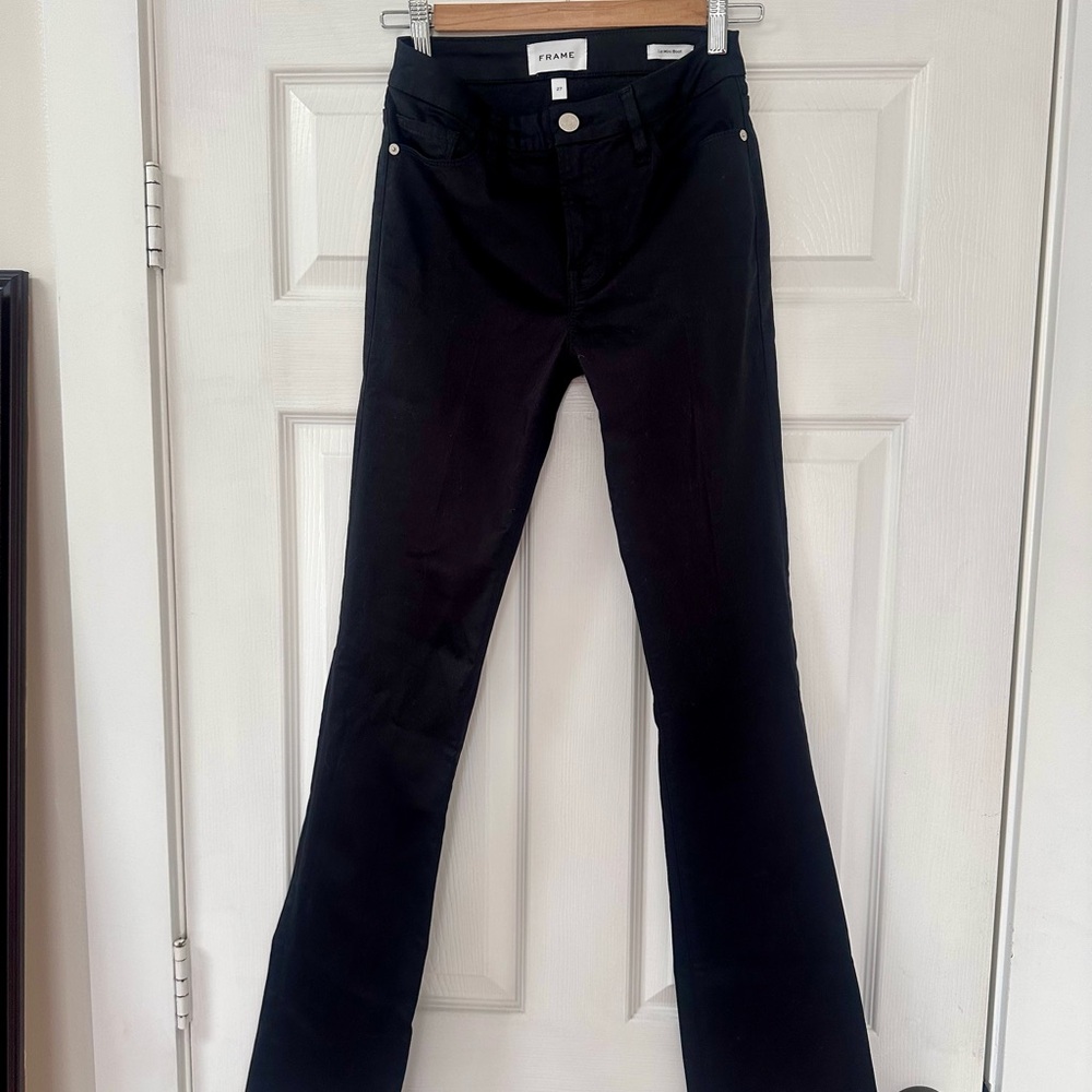 FRAME Black "Le Mini Boot" Jeans Sz 27 - Picture 3 of 9